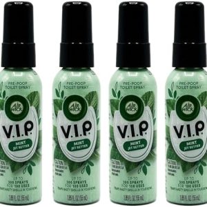 Air Wick Mint Jet Setter Pre-Poop Spray, 1.85 oz (Pack of 4)