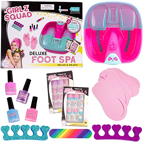Girls? Foot Spa Set & Nail Kit: Sleepover Essential