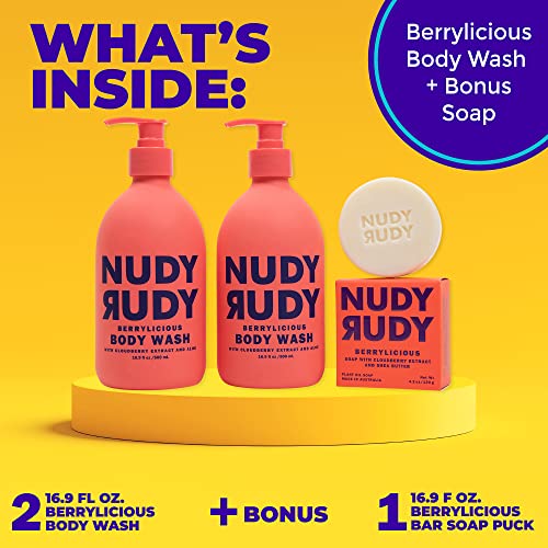 Berrylicious Aloe Vera Vitamin E Body Wash Soap Bundle 16oz - Image 5