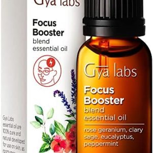 Gya Labs Minty Fresh Focus Booster Essential Oil Blend 0.34 fl oz Clarity Formula