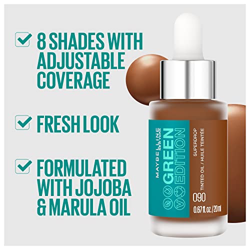 Maybelline Green Superdrop Tinted Oil Foundation, 50, 1 Count - Image 5