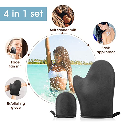 Sibba 2 Pack Self Tanning Mitt for Body/Face - Image 4