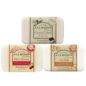 Vegan Cruelty-Free Coconut Creme Bar Soap Set 8.8 oz 3 Bars