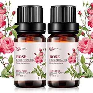 ?2-Pack Pure Organic Rose Essential Oil 10ML?