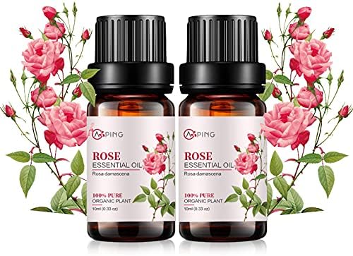 ?2-Pack Pure Organic Rose Essential Oil 10ML?