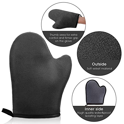 Sibba 2 Pack Self Tanning Mitt for Body/Face - Image 2