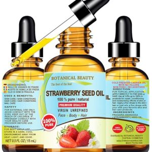 Strawberry Seed Oil ? 100% Pure Cold Pressed, 0.5 oz.
