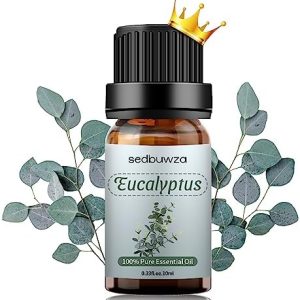 Sedbuwza 100% Pure Organic Eucalyptus Essential Oil 10ml for Diffusers, Candles, Soap