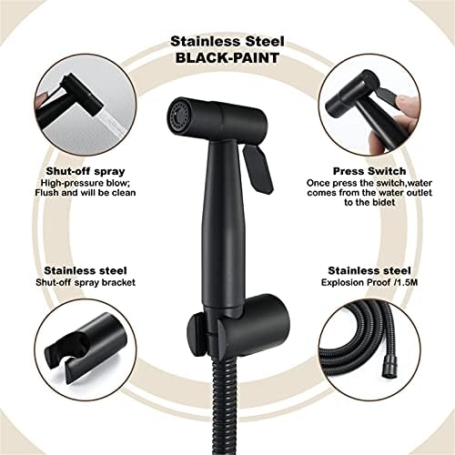 Black Handheld Bidet Set for Toilet - Image 5