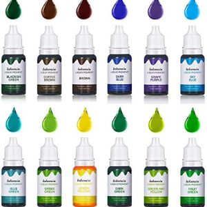 12-Color Liquid Pigment Set for DIY Beauty and Crafts
