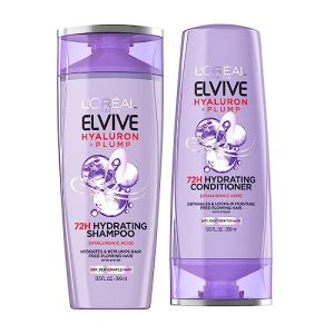 L?Oreal Elvive Hyaluron Plump Hydrating Shampoo & Conditioner, 12.6 Oz