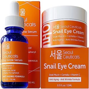 Brightening Vitamin C Serum and Hydrating Snail Eye Cream 2-Piece Set