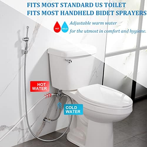 SonTiy 4-Way Bidet Valve Kit with Brass Tee - Image 2