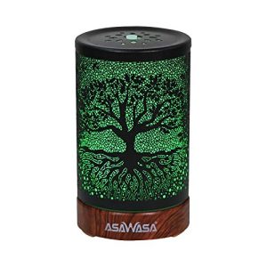 ASAWASA Essential Oil Diffuser with Auto Shut-Off & Night Light