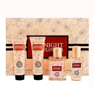 Hybrid & Company Midnight Raw Flowers Women's Perfume Gift Set 4 x 50ml Bottles