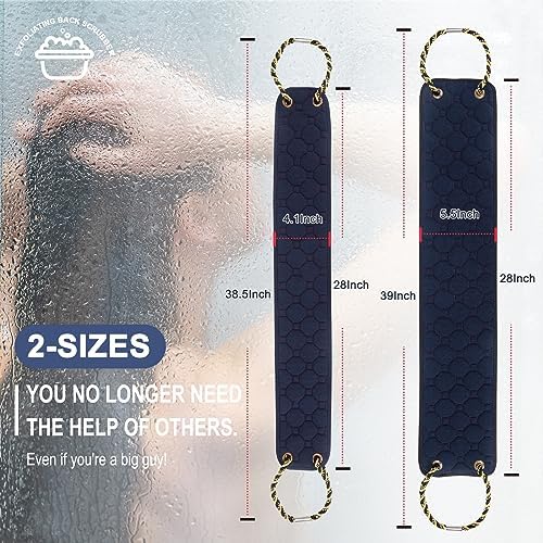 39-Inch Double-Sided Exfoliating Back Scrubber with Easy Grip Handles for All Users - Image 3