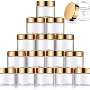 60ml Gold Leak-Proof Plastic Travel Cosmetic Jar with Secure Lid