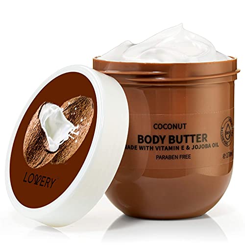 6oz Coconut Whipped Body Butter: Hydrating Moisturizer