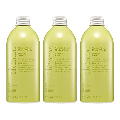 Refreshing Banana Aloe Body Wash 16 oz for Women and Men