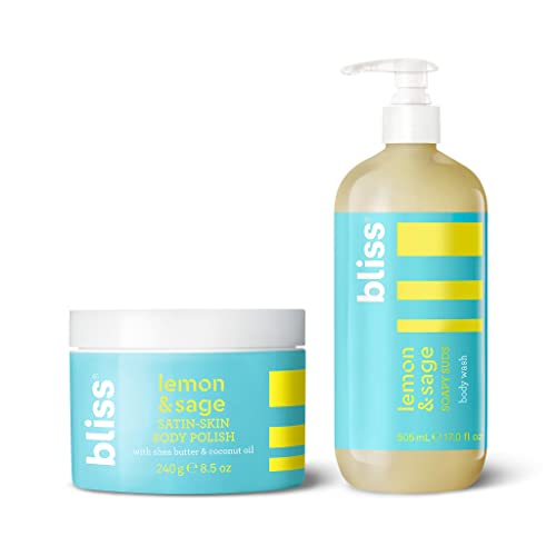 Bliss Lemon Love Exfoliating Duo: Body Wash & Scrub