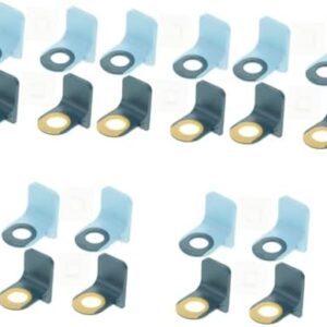 Cabilock 20-Piece Wall-Mounted Shower Gel Shampoo Bottle Holder Set for Convenient Storage
