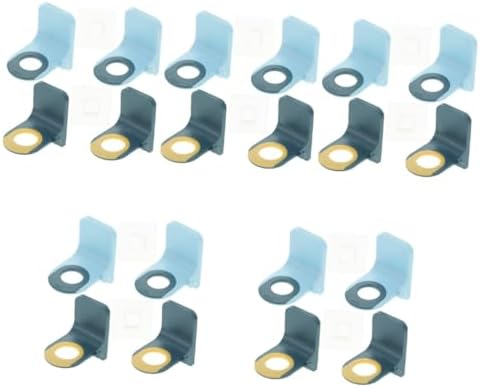 Cabilock 20-Piece Wall-Mounted Shower Gel Shampoo Bottle Holder Set for Convenient Storage