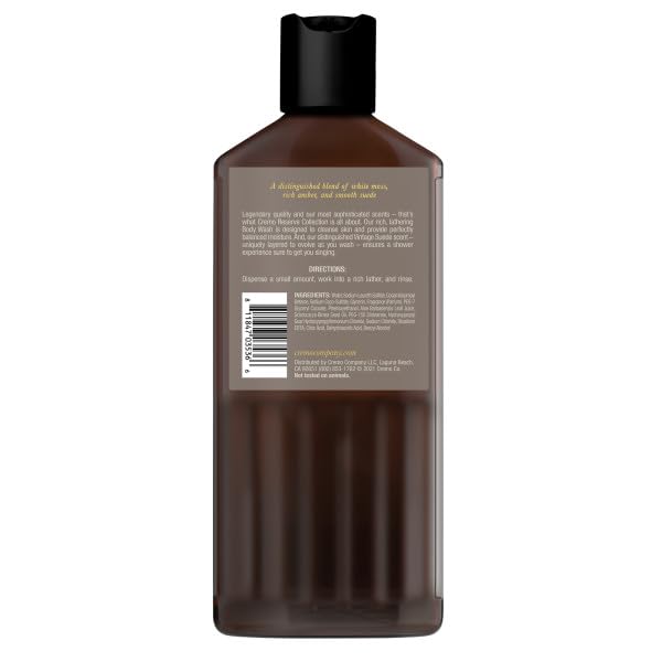 Cremo Vintage Suede Body Wash, Men, 16 Fl Oz - Image 5