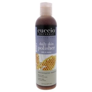 Cuccio Naturale Milk & Honey 8 Oz Body Polisher for Gentle Exfoliation