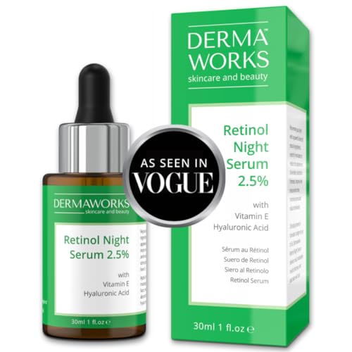 DERMAWORKS Retinol Serum 30ml for Fine Lines and Wrinkles Reduction