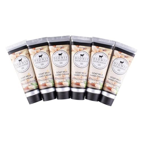 Dionis Nutty Vanilla Hand Cream Set 6 Pack Cruelty-Free Made in USA