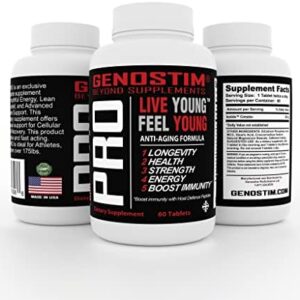 Genostim Pro 150mg Hexatide Anti-Aging Peptide Supplement for Hormonal Balance 60 Tablets
