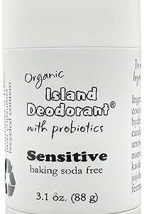 Gentle Deodorant Stick: Baking Soda Free, Probiotics, Natural