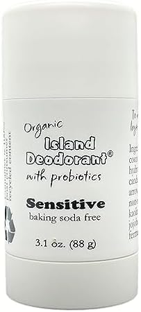 Gentle Deodorant Stick: Baking Soda Free, Probiotics, Natural