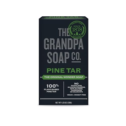 Grandpa Soap Co. Pine Tar Bar Soap: 3-in-1 Cleanser