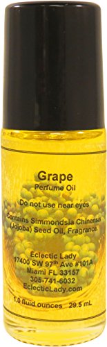 Grape Perfume Oil 1 Oz Roll-On Fragrance with Essential Oils and Jojoba Oil