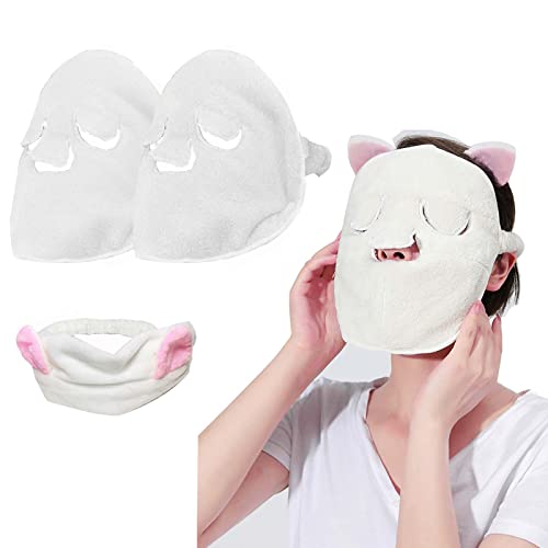 Hot/Cold Face Towel Mask Set with Disposable Preserving