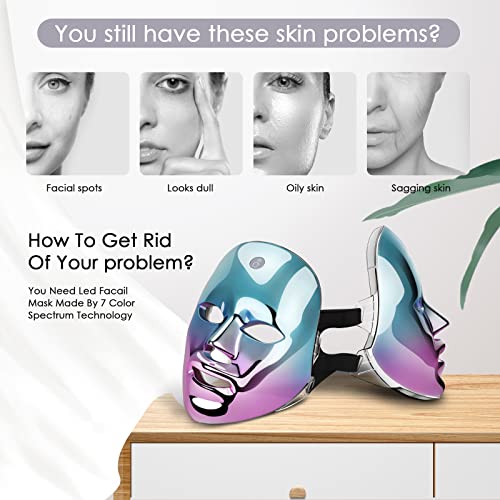 Rejuvenate Skin LED Face Mask for Anti-Aging and Acne with Adjustable Light Settings - Image 5