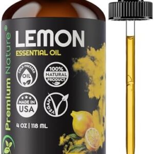 Lemon Essential Oil 4 oz for Diffuser, Laundry, Skin