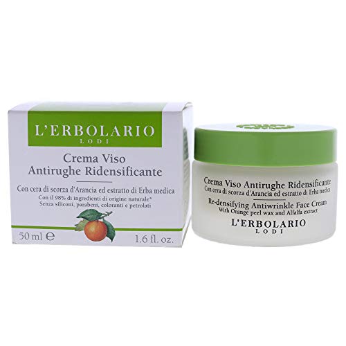 L'Erbolario Re-densifying Anti-wrinkle Face Cream with Orange Peel Wax, 1.6 oz