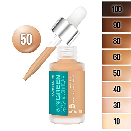 Maybelline Green Superdrop Tinted Oil Foundation, 50, 1 Count - Image 3