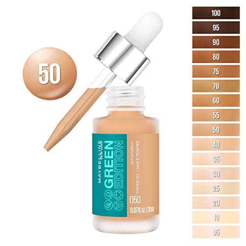 Maybelline Green Superdrop Tinted Oil Foundation, 50, 1 Count - Image 2