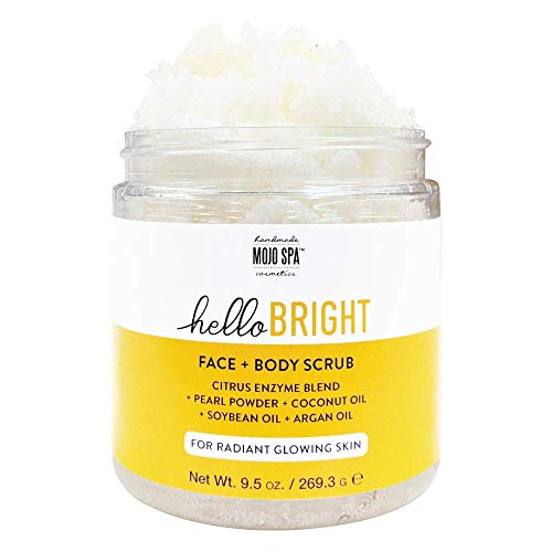 Mojo Spa Hello Bright Citrus Sugar Body Scrub 9.5 oz Moisturizing Exfoliating