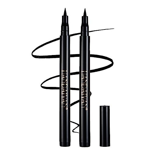 NVLEPTAP 2 Piece Waterproof Liquid Eyeliner Set Matte Black Highly Pigmented