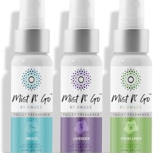 OMAZE Mist N? Go Pack ? 3 Scent Toilet Spray