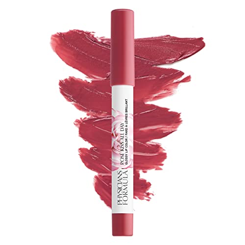Physicians Formula Rose Kiss Lipstick Red Blush Mauve 0.12 oz New Condition