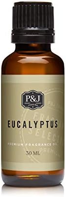 P&J Eucalyptus Fragrance Oil 30ml - New, For Candles, Soaps, Diffusers
