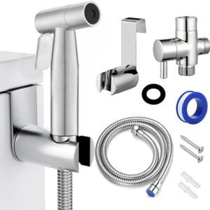 Premium Stainless Steel Bidet Sprayer Set for Toilet
