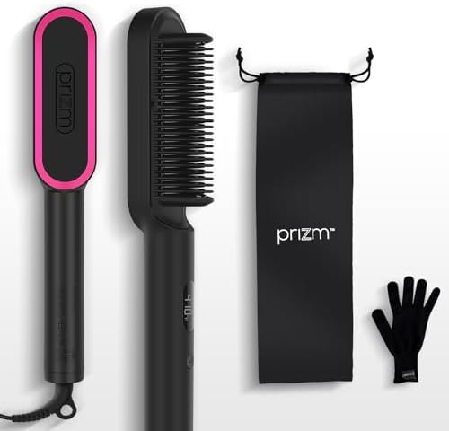 Prizm Professional Hair Straightener 1 Inch Plates Fast Heat Less Frizz 4 Temp Settings - Image 9