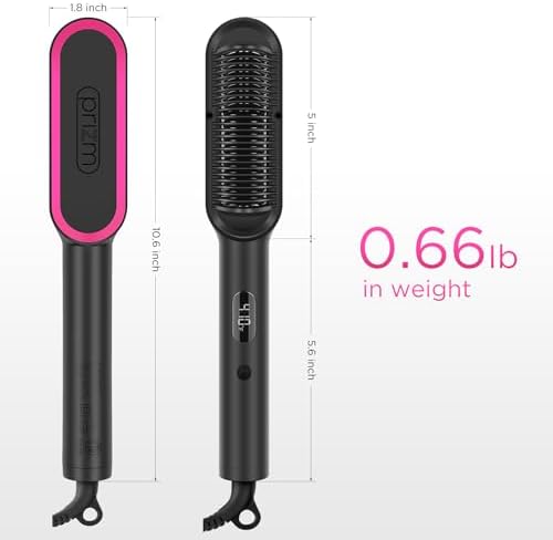 Prizm Professional Hair Straightener 1 Inch Plates Fast Heat Less Frizz 4 Temp Settings - Image 8