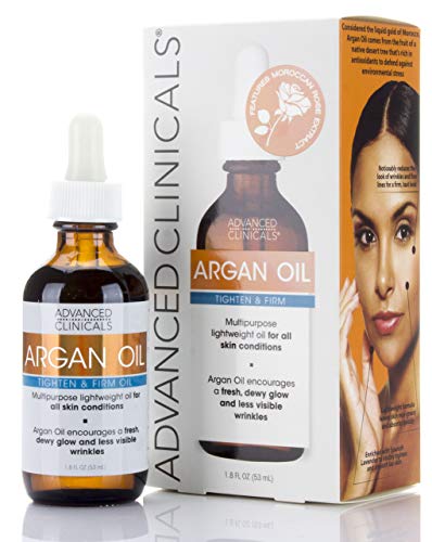 Pure Argan Oil for Skin Hydration Wrinkle Reduction 4 oz Bottle
